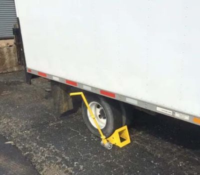 Ergo Wheel Chock on Trailer